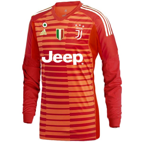 Auswarts Trikot Ml Torwart Juventus 2018-19 Orange Fussballtrikots Günstig